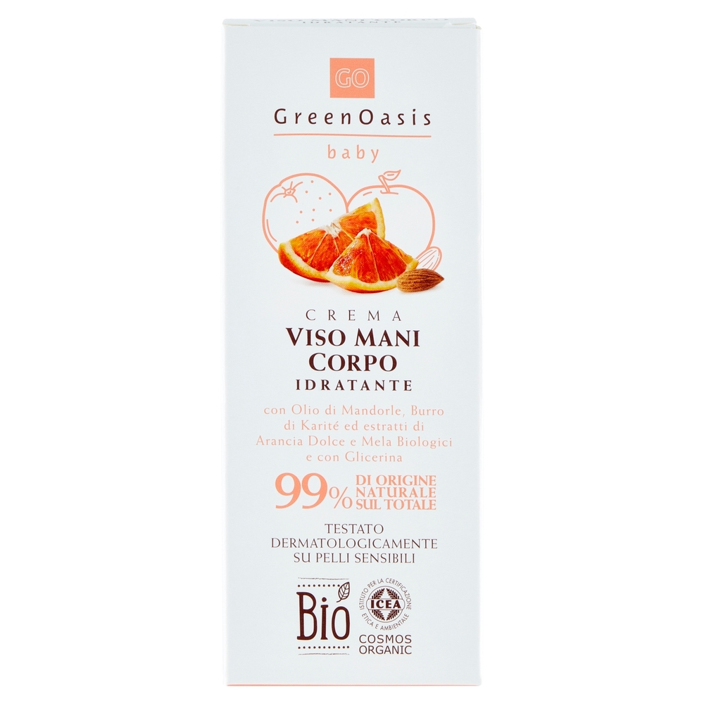 Crema Idratante Baby Viso, Mani e Corpo Green Oasis